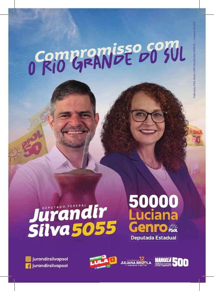 Prévia da dobradinha A5 de Jurandir Silva com Luciana Genro
